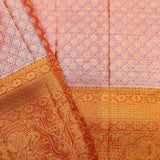 Georgia Peach Heritage Kanjivaram Silk Saree