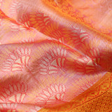 Georgia Peach Heritage Kanjivaram Silk Saree