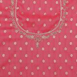 Candy Pink Designer Tissue Saree With Paithani Border