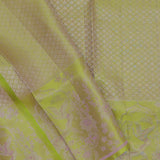 Amethyst Kanjivaram Saree With Contrast Lime Green Border