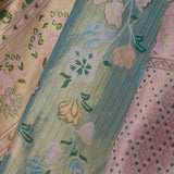 Blue Kanjivaram Tissue Saree With Meenakari Jaal