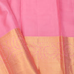 Carnation Pink Kanjivaram Silk Jaal Saree