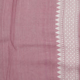 Puce Pink Banarasi Tussar Saree With Floral Jaal