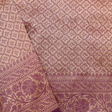 Jangla Tissue Banarasi Saree In Traditional Purple