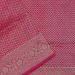 Bubblegum Pink Tissue Banarasi Saree With Jaal Design