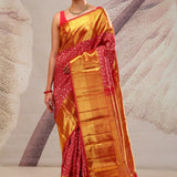 Chilli Red Jaali Kanjivaram Silk Saree
