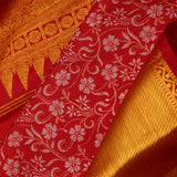 Chilli Red Jaali Kanjivaram Silk Saree