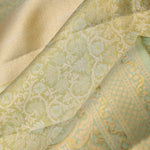Diaquiri Green Floral Kanjivaram Silk Saree