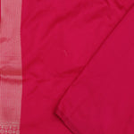 Hot Pink Banarasi Saree With Floral Jaal And Shikargah Design