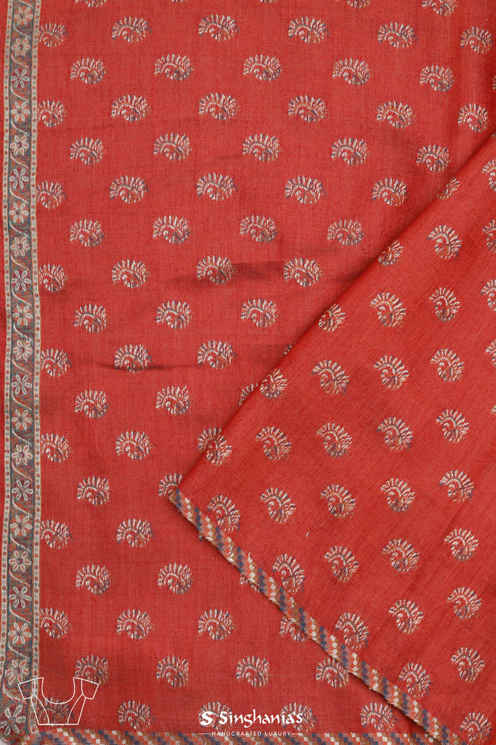 Kani Kashmiri Silk Saree - Silver Grey