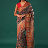 Kani Kashmiri Silk Saree - Marengo Grey