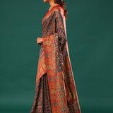 Kani Kashmiri Silk Saree - Marengo Grey