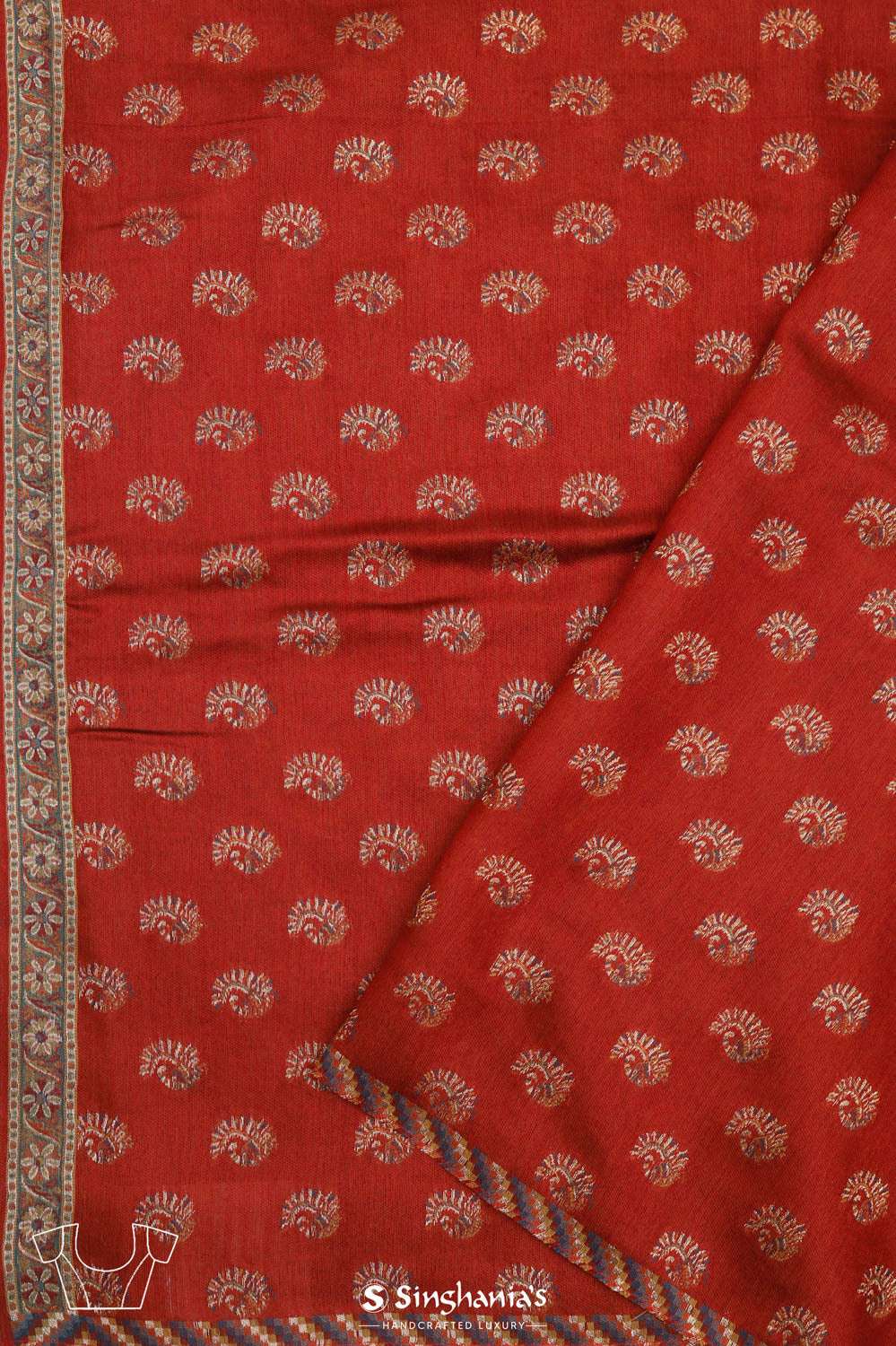 Kani Kashmiri Silk Saree - Marengo Grey