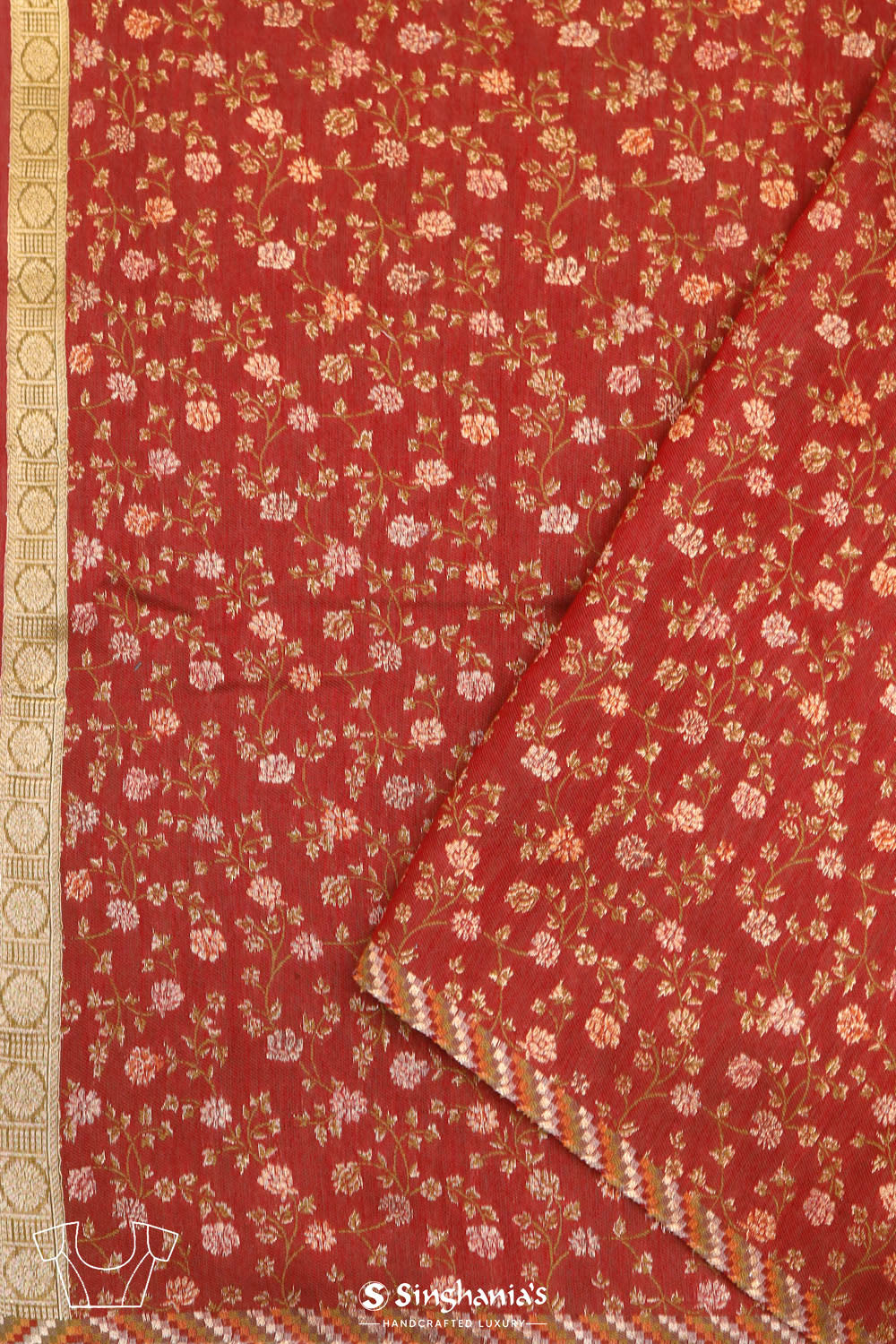 Kani Kashmiri Silk Saree - Mehendi Green