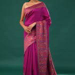 Kani Kashmiri Silk Saree - Mulberry Purple