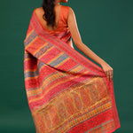 Kani Kashmiri Silk Saree - Yellow Multicolour