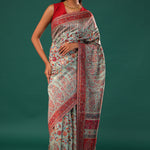 Kani Kashmiri Silk Saree - Pastel Blue