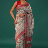 Kani Kashmiri Silk Saree - Pastel Blue