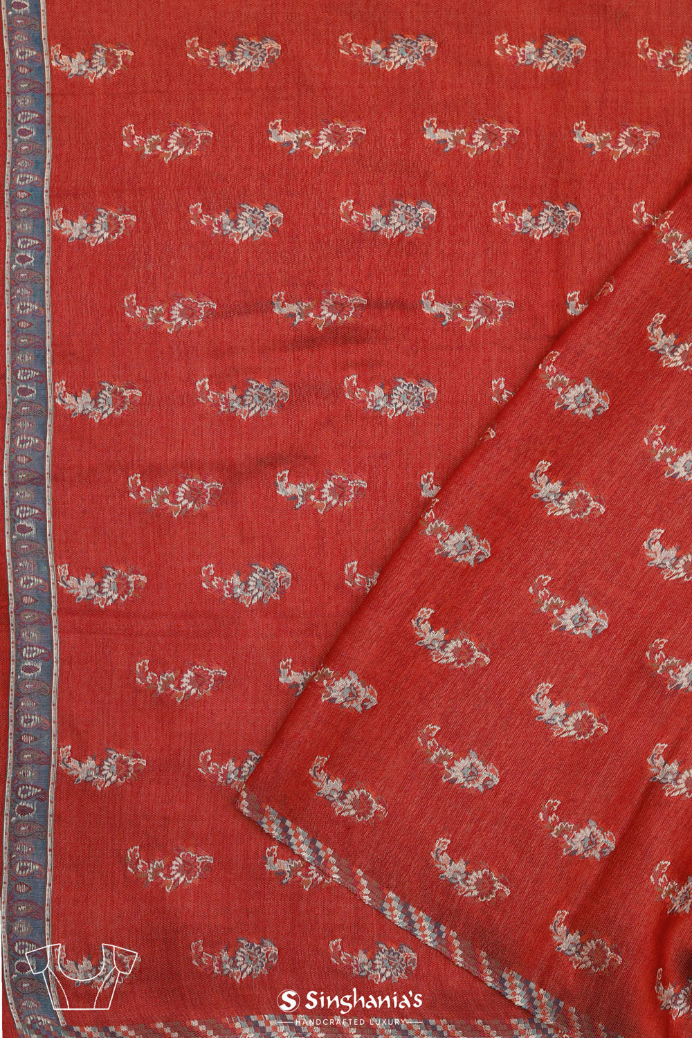 Kani Kashmiri Silk Saree - Pastel Blue