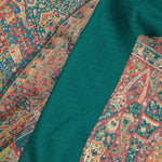 Kani Kashmiri Silk Saree - Myrtle Green
