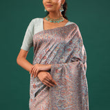 Kani Kashmiri Silk Saree - Marian Blue