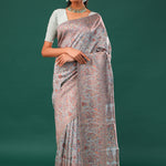 Kani Kashmiri Silk Saree - Marian Blue