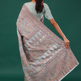 Kani Kashmiri Silk Saree - Marian Blue