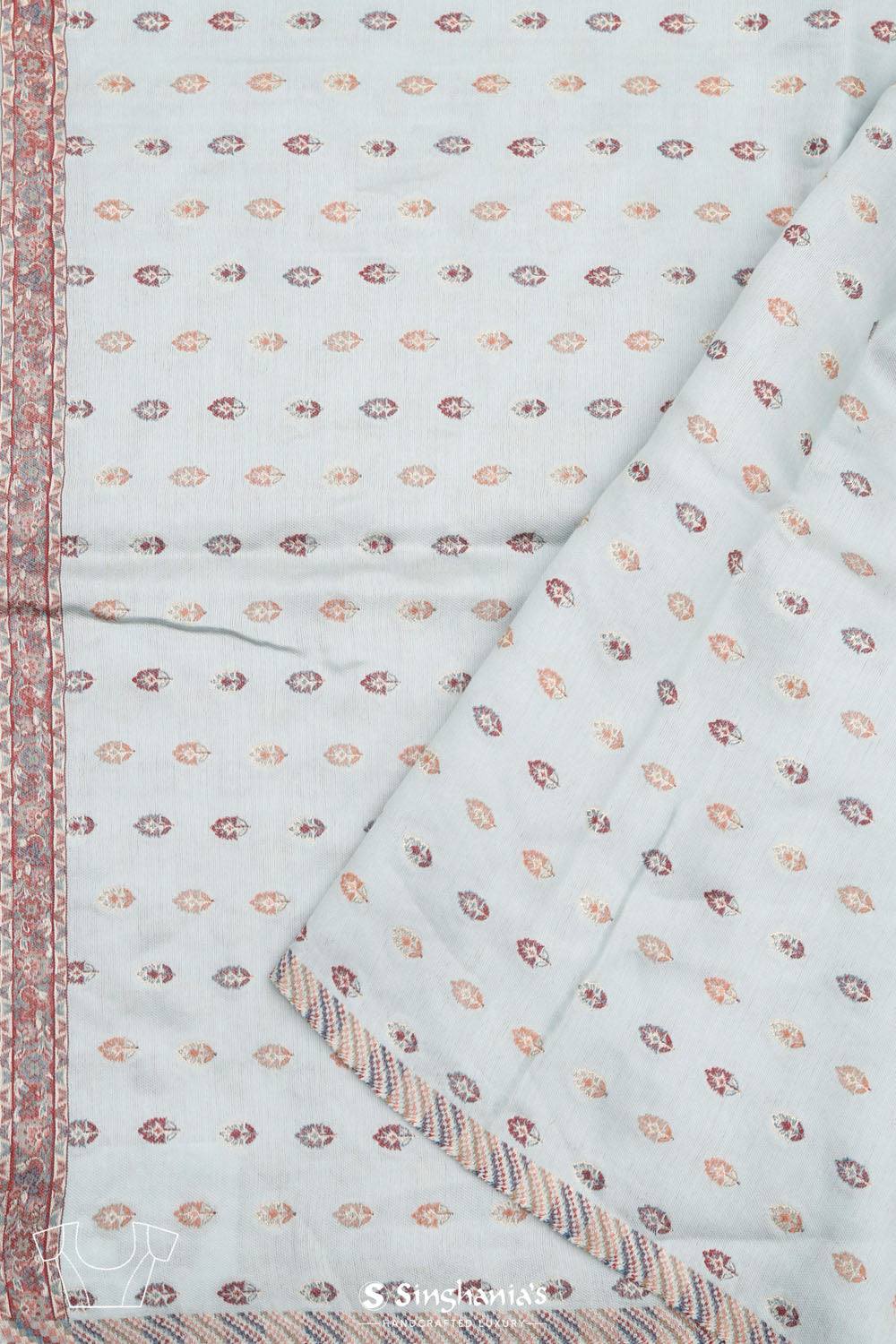 Kani Kashmiri Silk Saree - Marian Blue