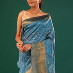 Kani Kashmiri Silk Saree - Rhythm Grey