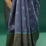 Kani Kashmiri Silk Saree - Rhythm Grey