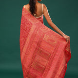 Kani Kashmiri Silk Saree - Spanish Red