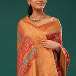 Kani Kashmiri Silk Saree - Arsenal Red