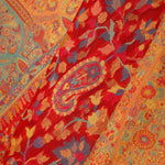 Kani Kashmiri Silk Saree - Arsenal Red