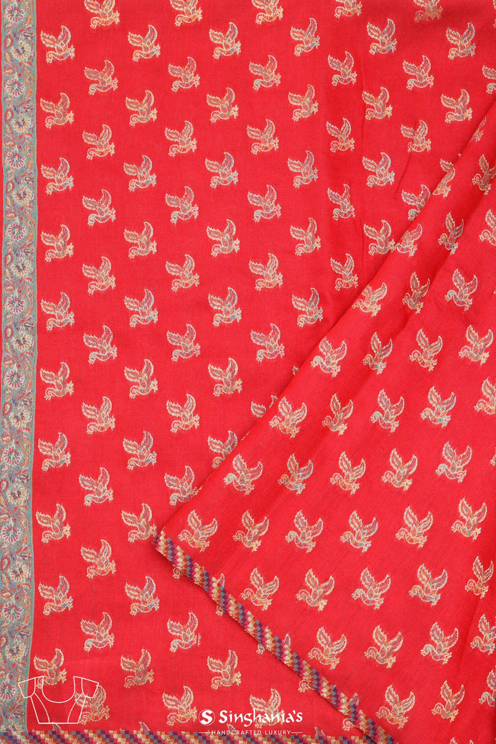 Kani Kashmiri Silk Saree - Matte Purple