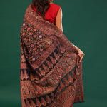 Kani Kashmiri Silk Saree - Cool Black
