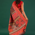 Kani Kashmiri Silk Saree - Slate Black