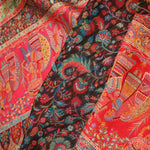 Kani Kashmiri Silk Saree - Slate Black