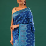 Kani Kashmiri Silk Saree - Cobalt Blue