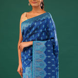 Kani Kashmiri Silk Saree - Cobalt Blue