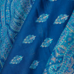 Kani Kashmiri Silk Saree - Cobalt Blue