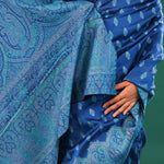 Kani Kashmiri Silk Saree - Cobalt Blue