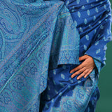 Kani Kashmiri Silk Saree - Cobalt Blue