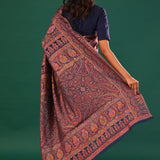Kani Kashmiri Silk Saree - Deep Blue