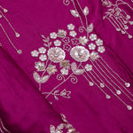 Fandango Purple Silk Handcrafted Saree