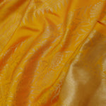 Golden Yellow Kanjivaram Saree With Gold Zari Border