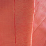 Coral Pink Jaal Organza Banarasi Saree