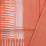 Peach Pink Jangla Banarasi Tussar Saree