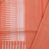 Peach Pink Jangla Banarasi Tussar Saree