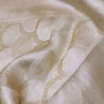 Fawn Yellow Tiissue Organza Banarasi Saree With Gold Zari Work