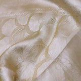 Fawn Yellow Tiissue Organza Banarasi Saree With Gold Zari Work